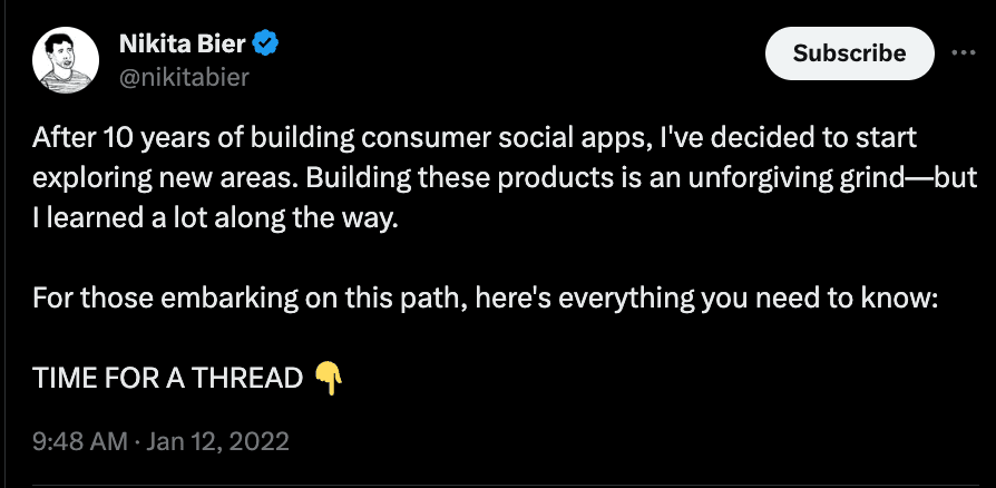 After 10 years of building consumer social apps, I've decided to start exploring new areas. Building these products is an unforgiving grind—but I learned a lot along the way.